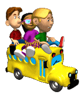 School Bus 3D Sticker
