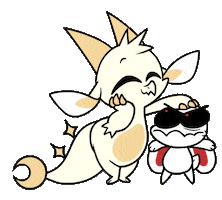 Bunny Dragon Sticker by BuzzFeed Animation