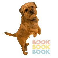 Border Terrier Dog Sticker by Qali Hair Extension Studio