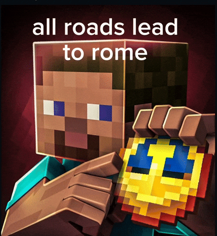All Roads Lead To Rome Rabbit GIF