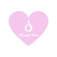 Heart Love Sticker by The Sculpt You