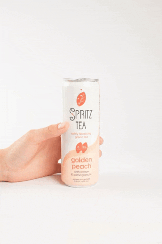 SpritzTea giphygifmaker tea peach beverage GIF