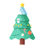 Christmas Tree Hello Sticker by FeedMe Smart POS Sytem