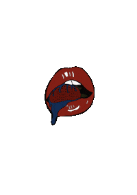 jarnikiara pop lips strawberry juicy Sticker