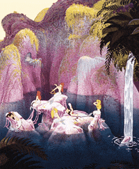 the little mermaid pink GIF