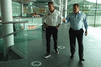 ExtremeELive friends pointing ooh mclaren GIF