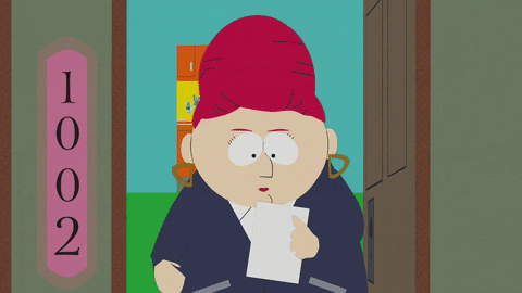 sheila broflovski reading GIF by South Park 