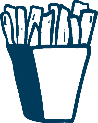 BurgersdePapa giphyupload fries fastfood potatoes Sticker