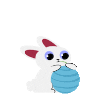 White Rabbit Love Sticker by thedoodlepeople