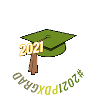 Commencement Class Of 2021 Sticker by Portland State University