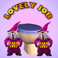 Well Done Toilet GIF