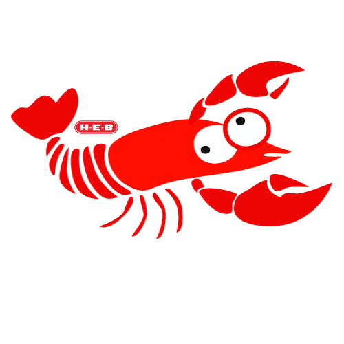 cray cray crawfish Sticker by H-E-B