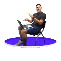 pabscrowned reaction wow omg purple Sticker