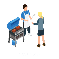 Camplify bbq camplify camping bbq camp bbq Sticker