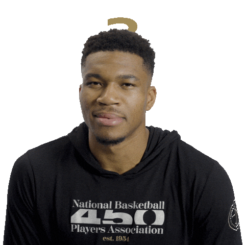 Confused Giannis Antetokounmpo Sticker by NBPA