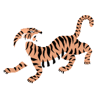 lawmartinezr illustration plants tiger cactus Sticker