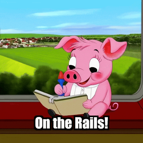 Travel Train GIF by The Pigasso