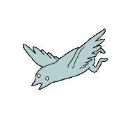 bird burd Sticker