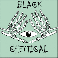 alexlunabrlas black eyes esqueleto quimica GIF