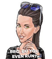 ebibs running ebibs ebib runninghumor Sticker