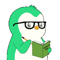 Penguin Learn Sticker by Abster