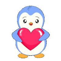 I Love You Heart Sticker by Pudgy Penguins