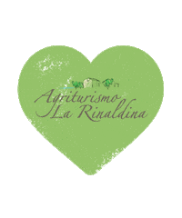 agriturismolarinaldina love heart green country Sticker