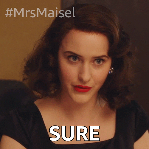 Rachel Brosnahan Prime Video GIF by The Marvelous Mrs. Maisel