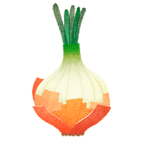 Onion Sticker by Spilled Milk