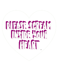 Heart Please Sticker by Twin_Made