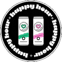Happy Hour Cheers Sticker by Wholesome Goods