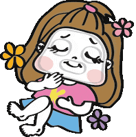 kongmui girl beauty relax mask Sticker