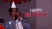 MSUMoorhead celebrate happy birthday hat dragons GIF