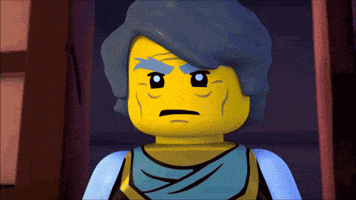 Staring Lego Ninjago GIF