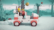 BigLizard animation animated space adventure GIF