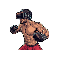 Virtual Reality Fight Sticker by Preneura