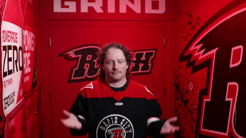 Idk Shrug GIF by Rapid City Rush