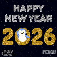 Happy New Year Penguin GIF by Pudgy Penguins