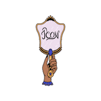 Vintage Mirror Sticker by ICON Salon