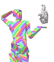 Rainbow 3D Sticker by badblueprints