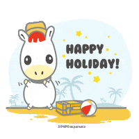 beach enjoying Sticker