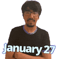 January 27 Sticker