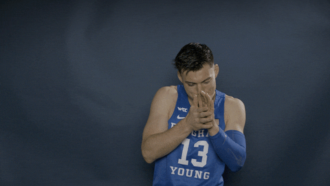 Byu Basketball Gocougs GIF by BYU Cougars