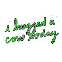 Cow Hugging Sticker by Gentle Barn