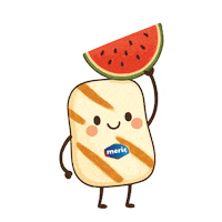MericDairy watermelon karpuz halloumi mericdairy Sticker