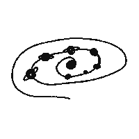 Space Stars Sticker
