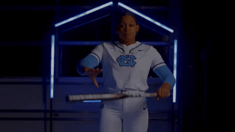 Serious Softball GIF by UNC Tar Heels