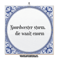 Humor Storm Sticker by Tegelspreuken.nl