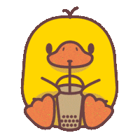 fomoduck nft drinking metaverse duck Sticker