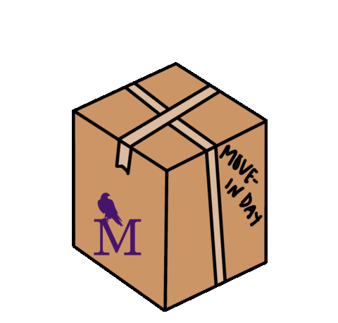 Moving Day Boxes Sticker by University of Montevallo